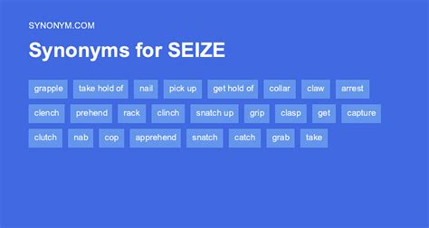 seized synonym